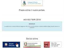 Tablet Screenshot of comunedistatte.gov.it